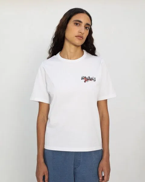 Rotholz Rotholz Lobster Logo T-Shirt aus Bio Baumwolle, Weiss, – Produktbild 6 von 7