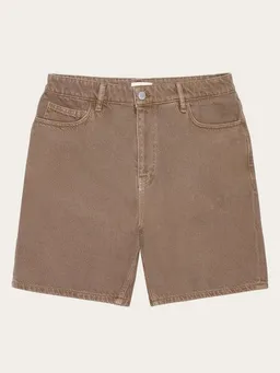 KnowledgeCotton Apparel KnowledgeCotton Apparel Flint 5-pocket Raw Twill Shorts - Tiramisu – Produktbild 1 von 1