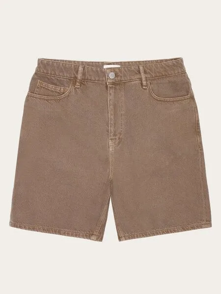 KnowledgeCotton Apparel KnowledgeCotton Apparel Flint 5-pocket Raw Twill Shorts - Tiramisu, Hellbraun (tiramisu), – Produktbild 1 von 3