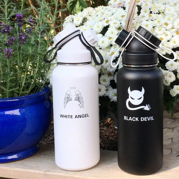 JN JuNiki's JN JuNiki's Partner-Set zum Sparpreis: Exklusive JuNiki´s Trinkflaschen XL aus Edelstahl Vakuum-isoliert 1L/32oz – limitierte Sondereditionen – Produktbild 2 von 4