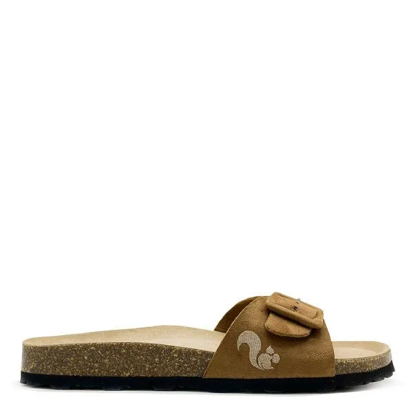 thies Vegane "thies ® Eco Bio Covered Strap" Sandale, Cognac, – Produktbild 1 von 4