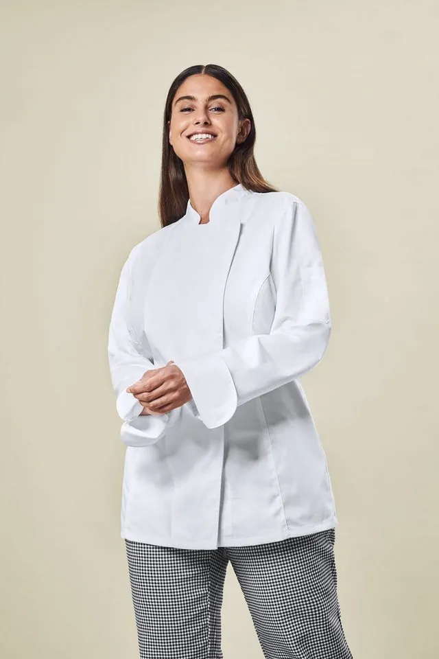 GREIFF GREIFF Kochjacke Greiff GASTRO MODA Cuisine Damen Kochjacke Regular Fit Weiß 3XL, Weiß, – Produktbild 4 von 4