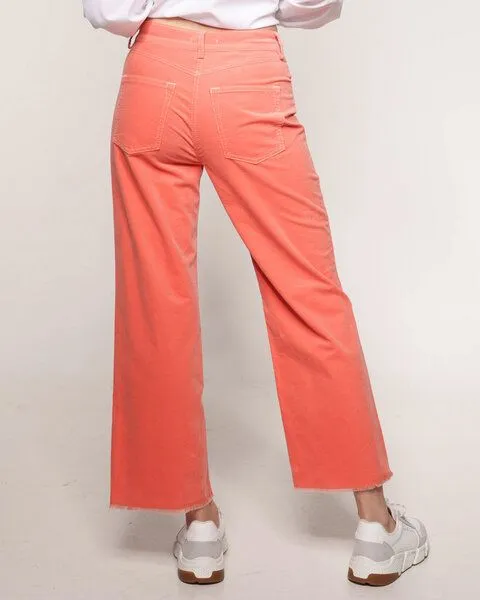 Alma & Lovis Alma & Lovis Softe 7/8-Feinkordhose aus leichter Bio-Baumwolle | Babycordhose, Languste (orange), – Produktbild 4 von 4