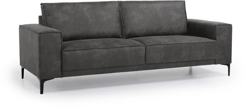OTTO home 3-Sitzer OLAND Luxus-Microfaser, Sofa, B: 224 cm, Skandi-Design, Grau, – Produktbild 4 von 5