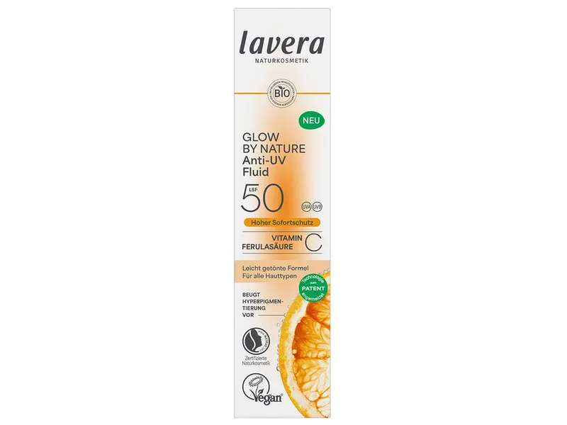 lavera lavera Bio-Anti-UV-Fluid LSF 50 'Glow by nature', 40 ml – Produktbild 1 von 1