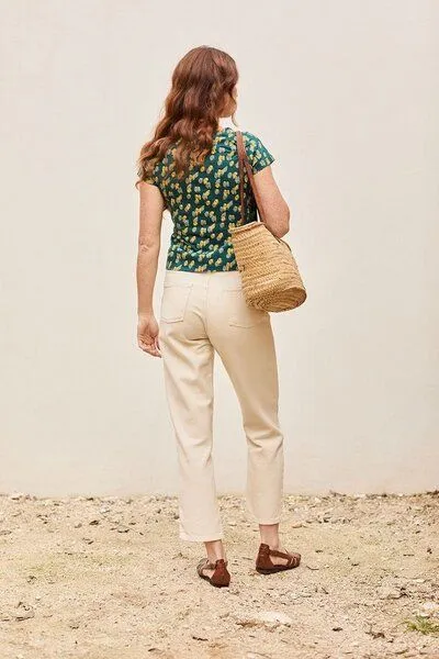 TIRALAHILACHA TIRALAHILACHA Finna Trousers, Beige, – Produktbild 1 von 4
