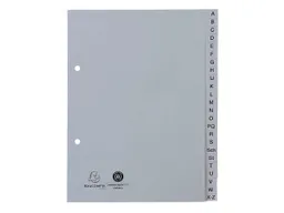 Exacompta 25 Exacompta Register, 24 Taben A-Z, 120 µ, DIN A5, grau – Produktbild 1 von 1