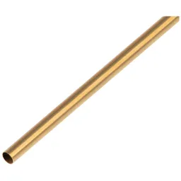 Alberts ALBERTS Rundrohr, Messing, LxØxS 1000 x 2 x 0,3 mm – Produktbild 1 von 1