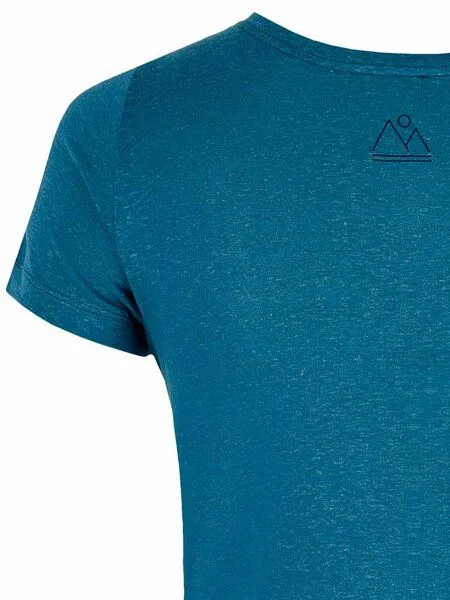 nice to meet me nice to meet me Earth T . TENCEL Lyocell mit Hanf, Ocean blue melange, – Produktbild 2 von 3