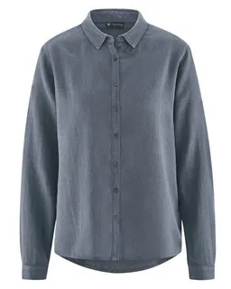 HempAge HempAge Damen Langarm-Bluse Hanf/Bio-Baumwolle – Produktbild 1 von 1