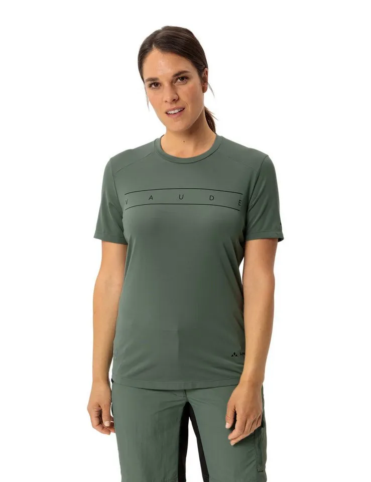 Vaude Vaude Funktionsshirt Wo Qimsa Logo Shirt sportlicher Schnitt, Kurzarm, sportlich, für Sport und Outdoor, Grün, – Produktbild 1 von 5