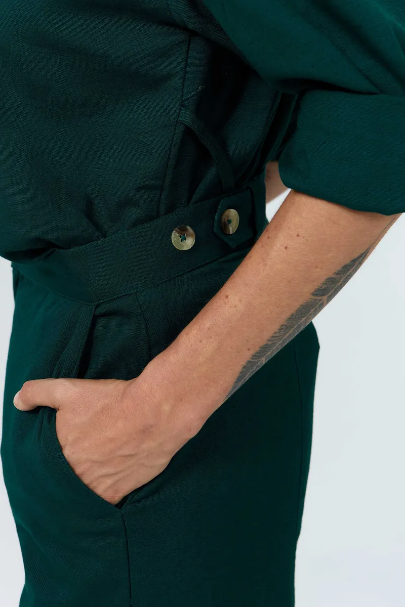 SUITE13LAB SUITE13LAB Damen vegan Hose Ulla Deep Green, Dunkelgrün, – Produktbild 1 von 2