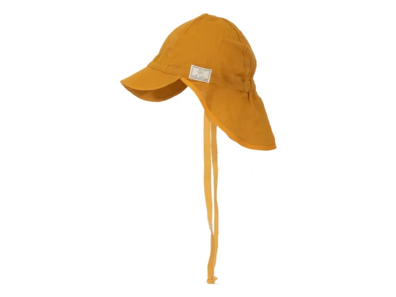 Pickapooh Pickapooh Kinder Mütze mit Nackenschutz Musselin sunflower Gr.48, Gelb, – Produktbild 1 von 2