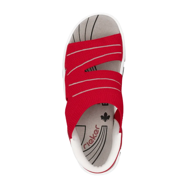 Rieker Rieker FSK Damen Sandalen für Damen, rot, Größe 42 EU, Rot, – Produktbild 4 von 6
