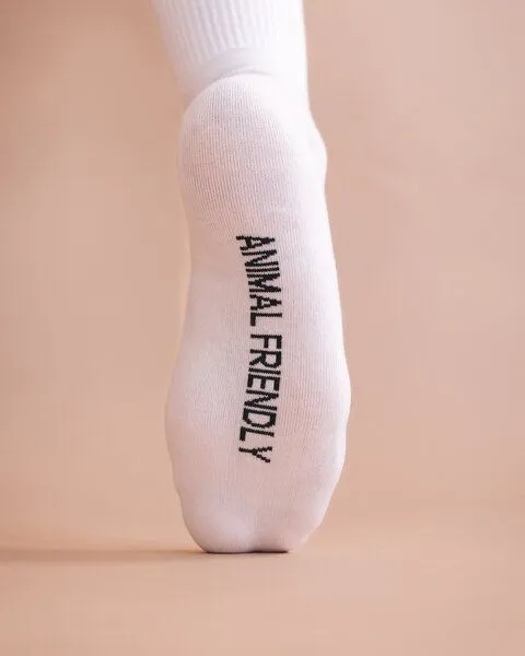 Nae Vegan Shoes Nae Vegan Shoes NAE Animal Friendly Socks, White, – Produktbild 2 von 4
