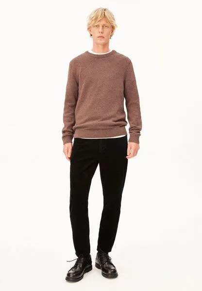 ARMEDANGELS ARMEDANGELS ALVAARIO Herren Strickpullover aus 100% Bio-Baumwolle, Earthshade-dark earth-oatmilk, – Produktbild 4 von 4