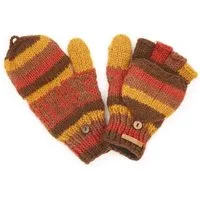 short'n'pietz short'n'pietz Schurwollhandschuhe, handgestrickt, bunt gemustert – Produktbild 1 von 1