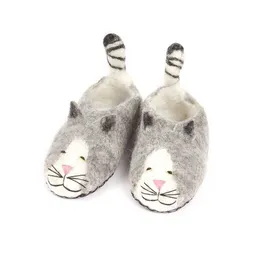 short'n'pietz short'n'pietz Hausschuhe Katze handgefilzt für Babies und Kinder – Produktbild 1 von 1