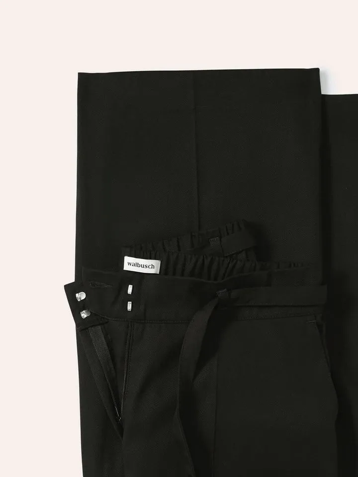 Walbusch Marlene-Hose Damen Marlene aus kühlendem Gewebe Regular Fit inklusive Gürtel, modisch, pflegeleicht, Schwarz, – Produktbild 4 von 4