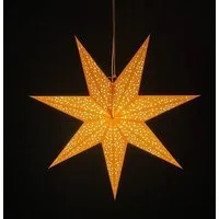 MoreThanHip MoreThanHip Stimmungsvolle, nachhaltige Papier‑Weihnachtsstern aus FSC‑Papier - inkl. Beleuchtungsset - Luma goldenbraun – Produktbild 1 von 1