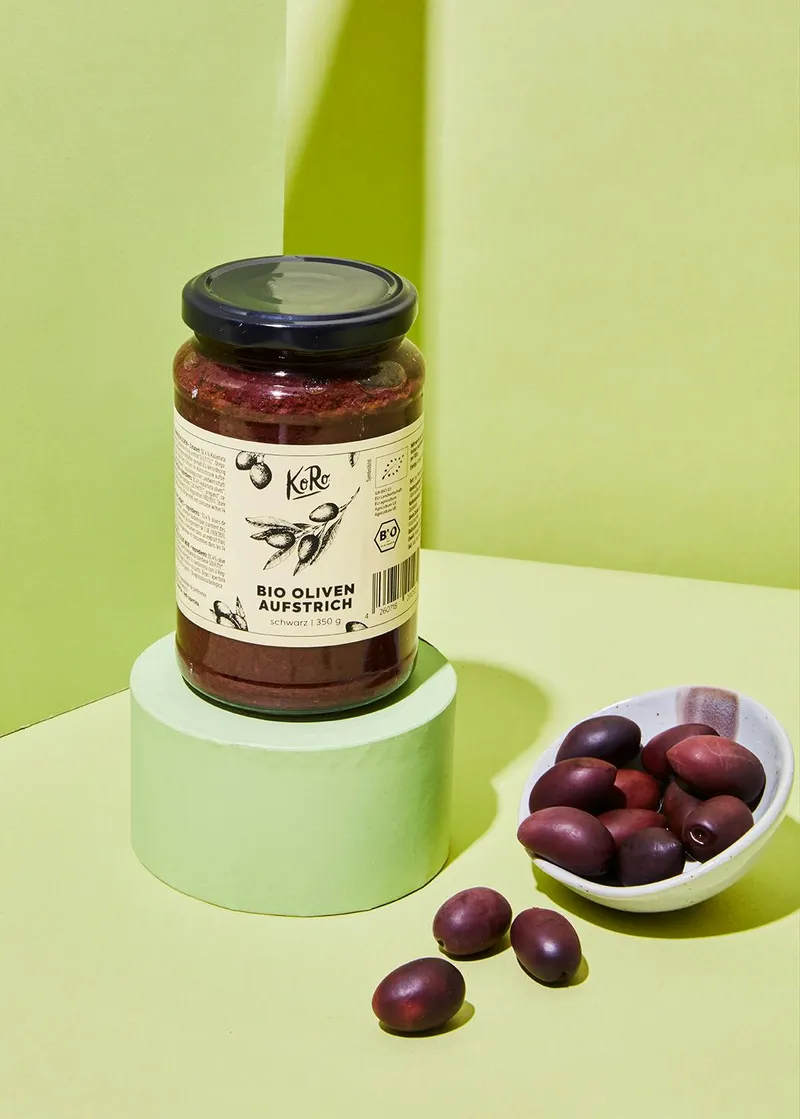 KoRo Schwarze Bio Oliven Aufstrich 350 g – Produktbild 1 von 5