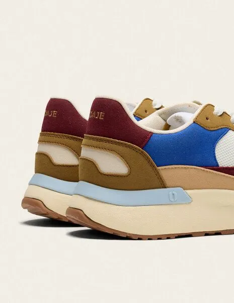 Odaje Odaje Sneaker Anael, Brown/blue/burgundy, – Produktbild 4 von 6