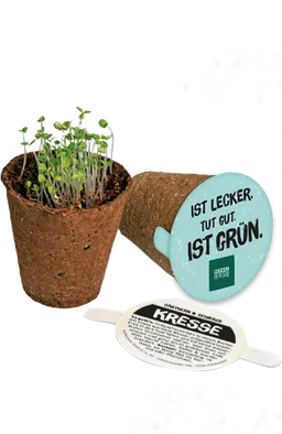Green Petfood Gartenkresse-Samen mit Pflanztopf – Produktbild 1 von 1