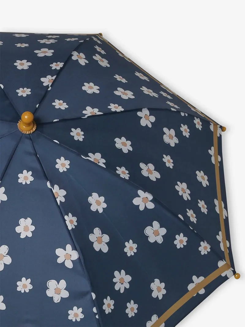 Vertbaudet Bunter Mädchen Regenschirm, Marine, – Produktbild 2 von 3