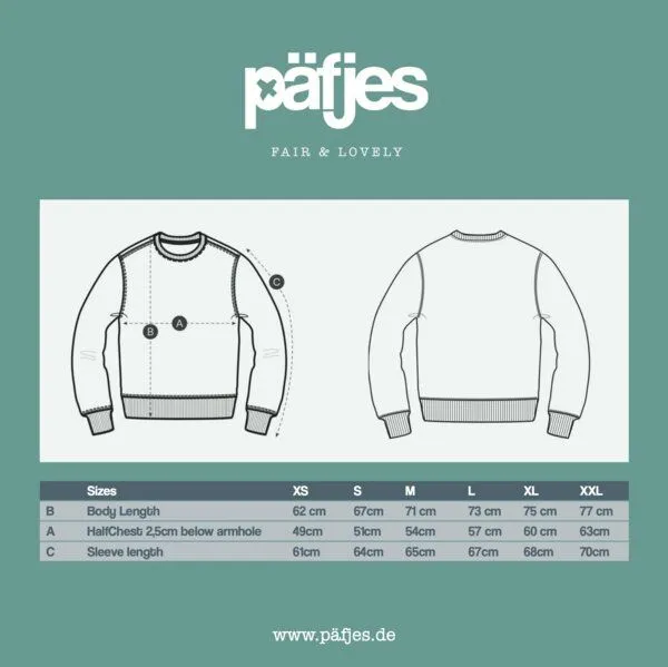päfjes päfjes Pinguin Paul mit Fisch - Fair Wear Unisex Sweater, Rosa (canyon pink), – Produktbild 1 von 4