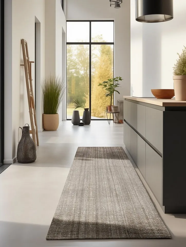 HANSE Home Teppich Jaipur Juteteppich, als Läufer und in Rund, rechteckig, Höhe: 10 mm, 100% Naturfaser, Wohnzimmer, Esszimmer, Schlafzimmer, Braun|grau, – Produktbild 6 von 7