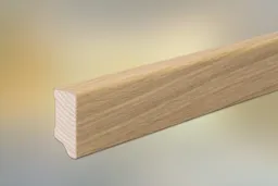 woodstore24 Sockelleiste Eiche furniert für Parkett und Massivholzdielen, 40 x 16 mm, klar lackiert, 240 cm – Produktbild 1 von 1