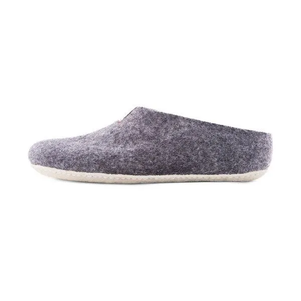 BAABUK BAABUK Wollwalk Hausschuhe Modell: Mel, Dark grey (schwarz), – Produktbild 3 von 8