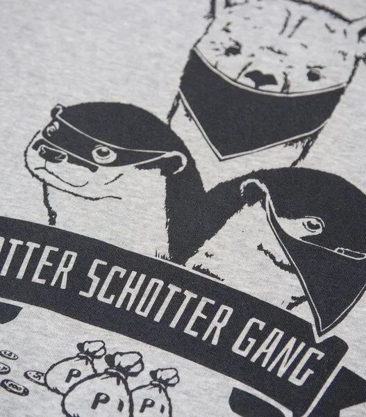 päfjes päfjes Otter Schotter Gang - Fair Wear Unisex Sweater - Heather Grey – Produktbild 3 von 3