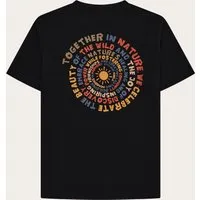 KnowledgeCotton Apparel KnowledgeCotton Apparel Herren vegan T-Shirt Herren Rückenaufdruck Black Jet – Produktbild 1 von 1