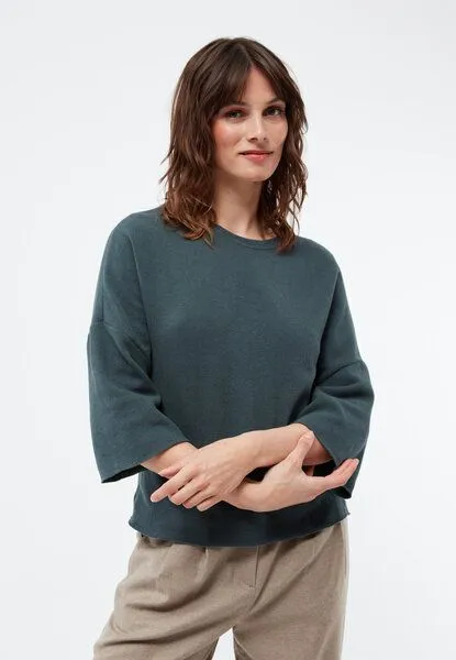 Givn Berlin Givn Berlin Damen Sweater aus recycelter Baumwolle "Sona", Green, – Produktbild 1 von 4