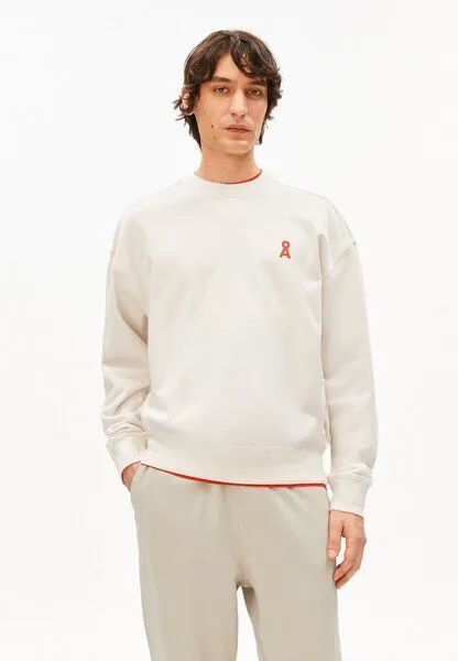 ARMEDANGELS ARMEDANGELS BIKE GMT DYE Herren Sweatshirt aus Bio-Baumwolle, Pure, – Produktbild 1 von 4