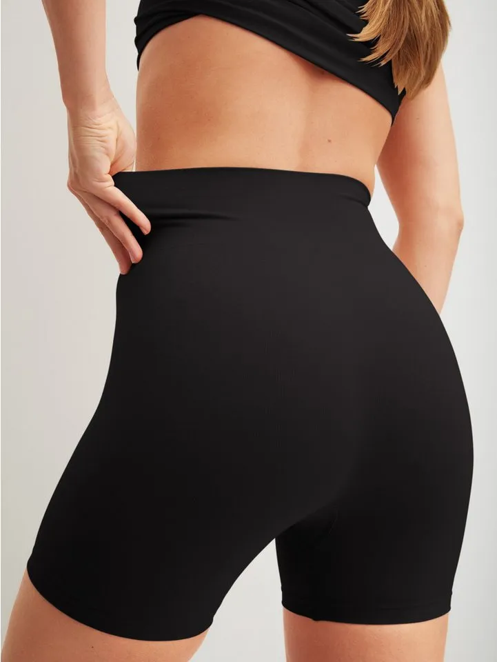 CALIDA CALIDA Lange Unterhose Seamless Shape mit hohem Bund und flachem Abschluss, Schwarz, – Produktbild 4 von 5