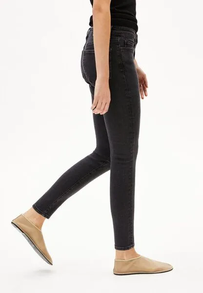 ARMEDANGELS ARMEDANGELS TILLAA Damen Skinny Jeans Mid Waist Bio-Baumwoll Mix X-Stretch, Blue, – Produktbild 4 von 4