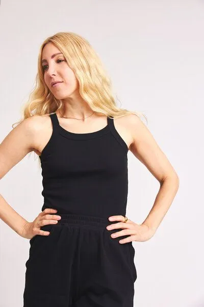 Baìge the Label Baìge the Label Tanktop Banu, Schwarz, – Produktbild 3 von 4