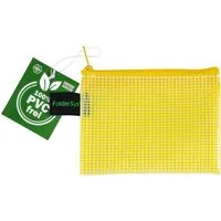 FolderSys FolderSys Kleinkram-Beutel mit Reißverschluss, DIN A7, EVA, gelb transparent – Produktbild 1 von 1