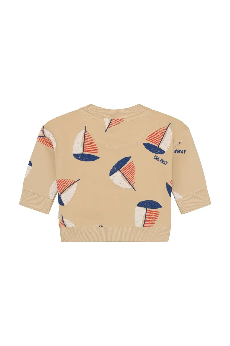 Noppies Baby Sweater all over print, Beige, – Produktbild 1 von 4