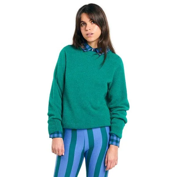 SUITE13LAB Suite13lab Strickpullover BABOL, Emerald, – Produktbild 1 von 4