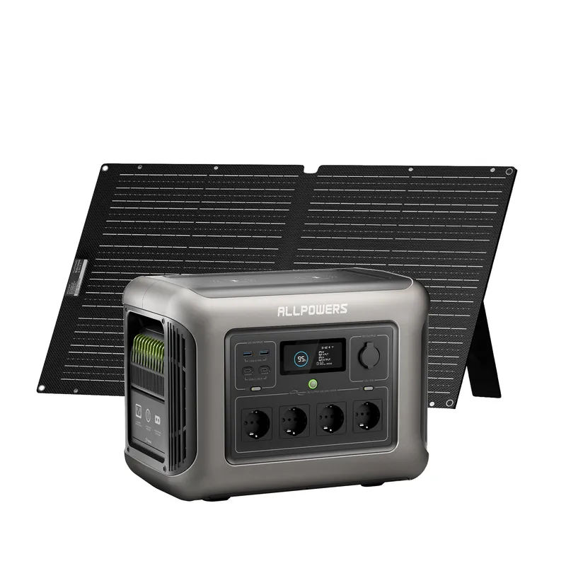 ALLPOWERS R1500 Mit 100W Solarpanel | 1800W Solargenerator R1500 + 1 x SE100 Laminiertes Solarpanel – Produktbild 1 von 1