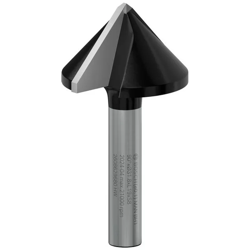 Bosch Professional Bosch Professional Bosch PRO Spitznutfräser, 90° x Ø 31,8, Schaft 8 mm – Produktbild 1 von 1