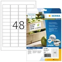 Herma Herma Special - Papier - matt - extra stark selbstklebend - weiß - 45.7 x 21.2 mm 1200 Etikett(en) (25 Bogen x 48) – Produktbild 2 von 3