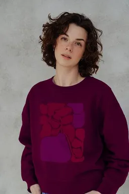 Kultgut Kultgut Artdesign - Biofair- Kuscheliger Sweater im Boxistyle / Love Field – Produktbild 1 von 1