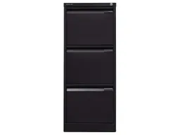 Bisley Bisley Hängeregistraturschrank schwarz 3 Schubladen 1-bahnig RAL 9005 – Produktbild 1 von 1