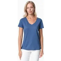 ORGANICATION ORGANICATION TAMARRA | T-Shirt aus TENCEL Modal und Bio-Baumwolle mit V-Ausschnitt, Light navy, – Produktbild 1 von 1