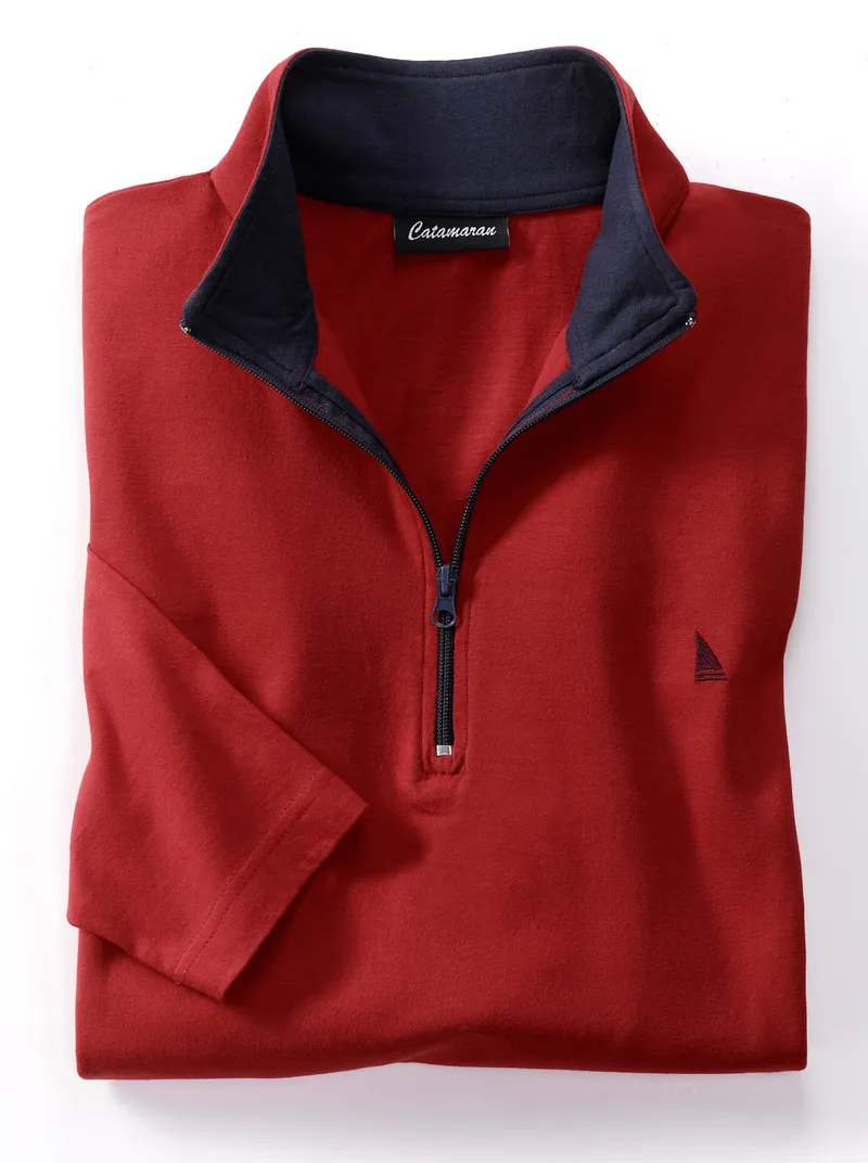 Catamaran Langarm-Shirt kirsche, Kirsche, – Produktbild 2 von 2