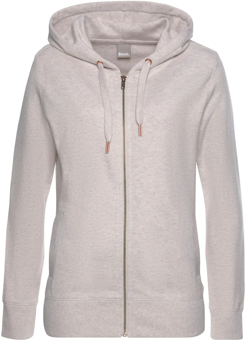 Bench. Loungewear Sweatjacke, Beige-meliert, – Produktbild 2 von 2